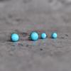 Tiny Turquoise Studs Silver Turquoise Small Earrings Handmade Studs for Beginning Everyday Jewelry Bridesmaid Gift Gift for Her