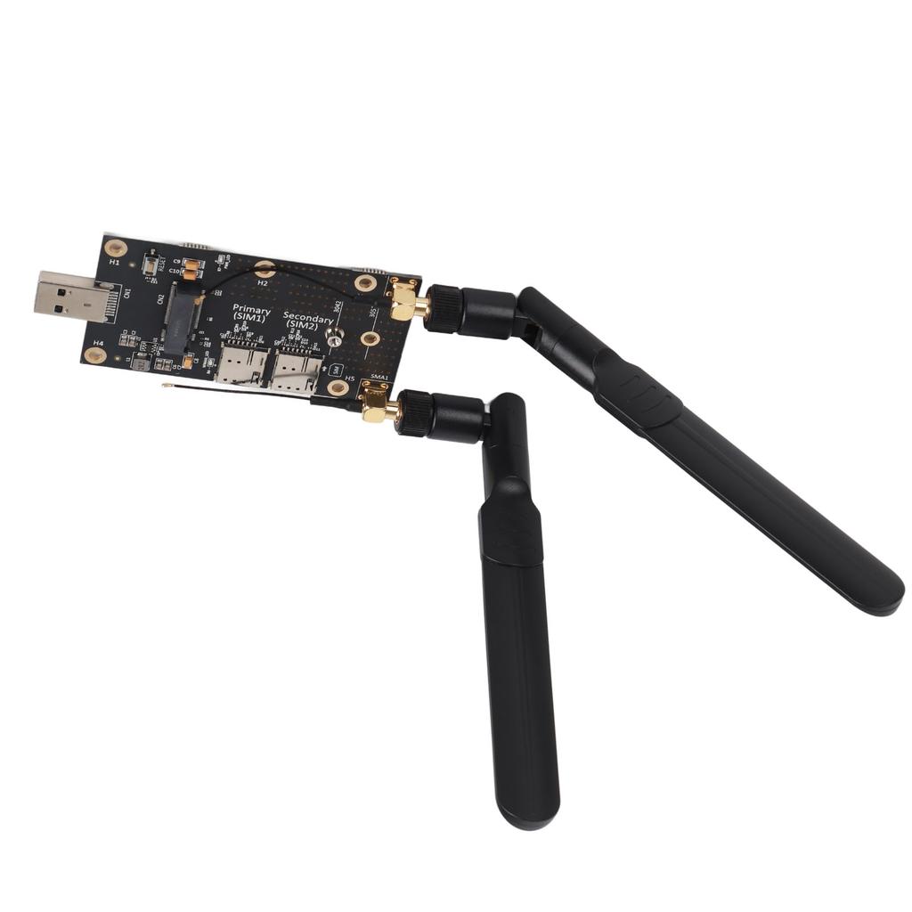 NGFF M.2 To USB3.0 Adapter Dual SIM Card Slot LTE Modem with Antennas Screws for LTE4G5G Module