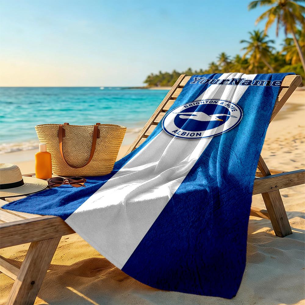 Rb Leipzig Customizable Name Beach Towel Super Soft Absorbent Portable For Swimmingbeachcamping Travel Beach Accessoriesgym