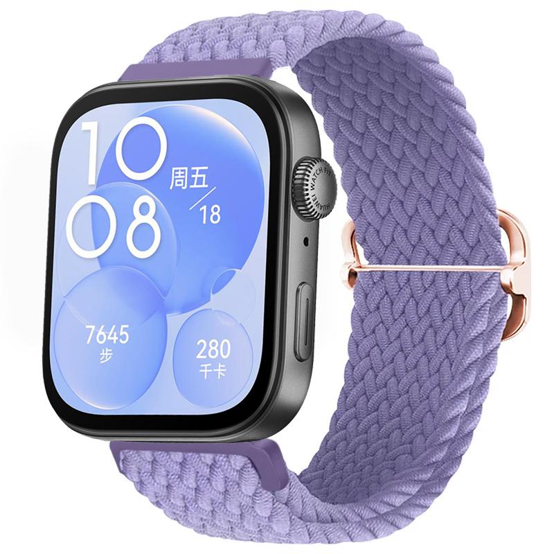 Gevlochten Nylon Lusband voor Huawei Watch Fit 4/3 Verstelbare Elasticiteit Armband Polsband Huawei Watch Fit 4/4 Pro Accessoires