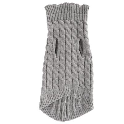 Maglione per Cani Lavorato a Maglia a Cavo Collo Alto Tinta Unita Pullover Lavorato a Maglia per Cani Vestiti Caldi Maglieria Morbida per