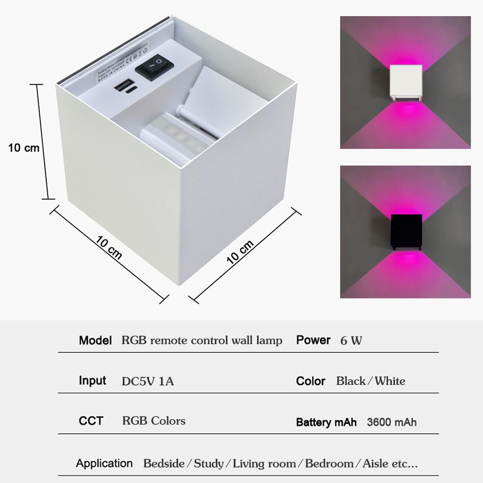 Wireless USB-Powered Wall Lamp: Creative Bedroom, Corridor, and Bedside Decorative Lighting