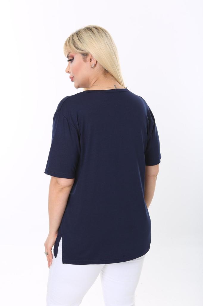 Women's Big Size Blouse Plus Size Collar Accessory Detailed Blouse