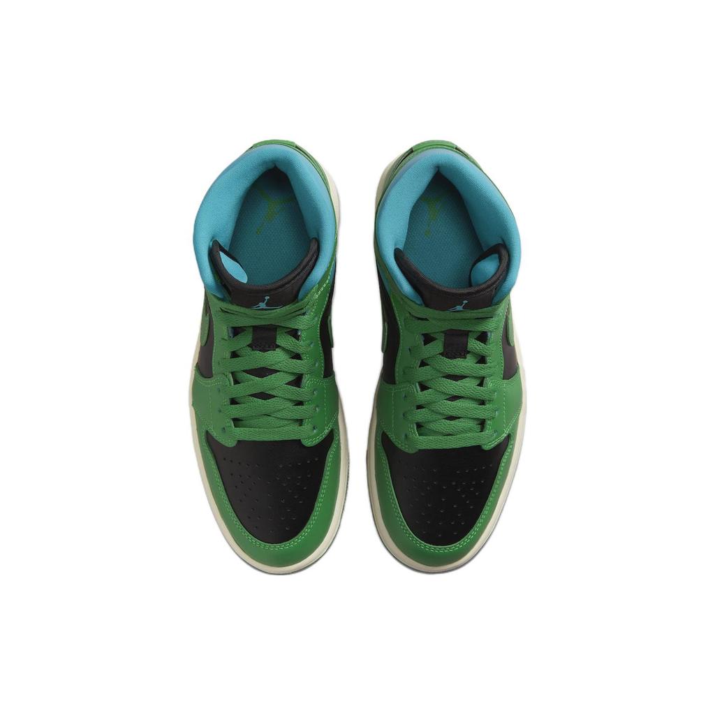 New JORDAN 1 Mid Lucky Green Aquatone Women's BQ6472-033