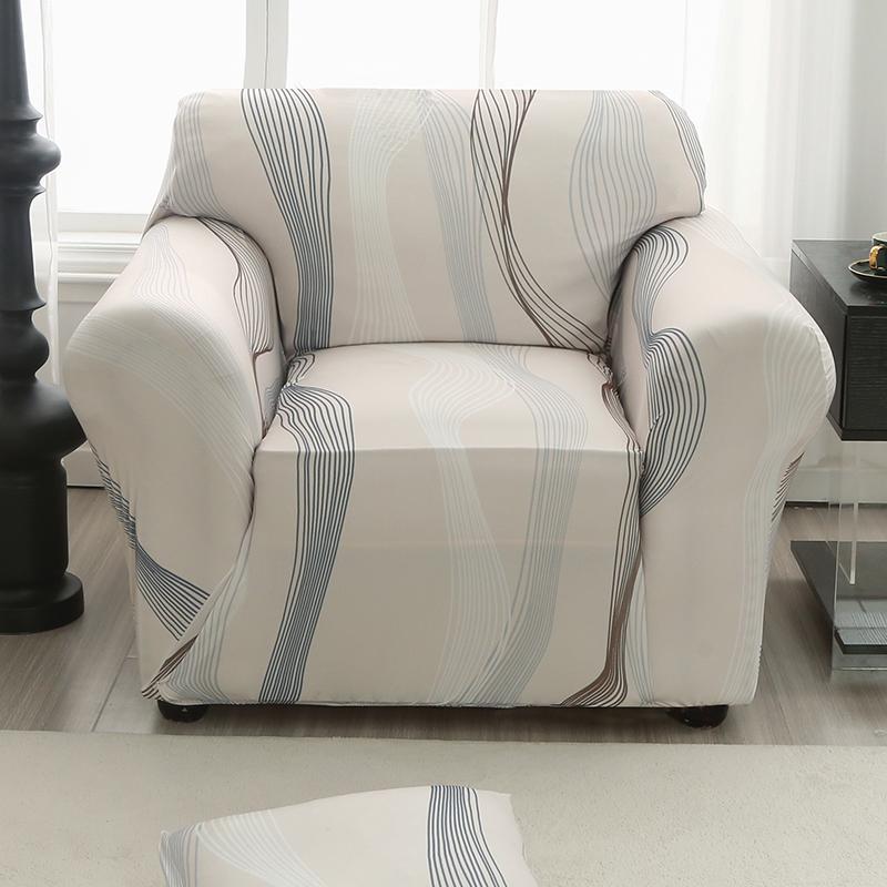 Sesselbezug Elastischer Sofabezug Baumwolle Stretch Sofabezüge für Wohnzimmer Copridivano Überwurf für Einzelsessel Couchbezug
