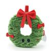 17CM Christmas Wreath Plush Jewelry With Cute Smiling Face Plush Doll Christmas Tree Decoration Home Decoration