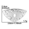 5pcs Titanium Accessories Eye Oval Rectangle Stainless Steel Charm Pendant For Jewelry Making Supplies DIY Women Pendant Earring