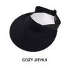 Traceless sun hat women's foldable empty top hat summer UV protection large brim sun hat student sun hat
