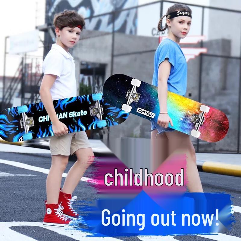 Dixiang Dinosaurie 4-hjulig Lönnskateboard