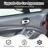 Inner Door Bowl Panel Cover Trim for Mitsubishi Eclipse 2006-2011, 2PCS ABS Material Car Inner Door Handle Bowl Panel Frame Protector Accessories