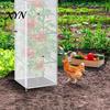 Feinmaschiges Netz für Hinterhofgärten Garten Tomatenpflanzen Abdecknetz Quadratischer Käfig, Vogel mit Gewächshaus Hochbeeten Reißverschluss, Insektenbarriere, Abdeckungen