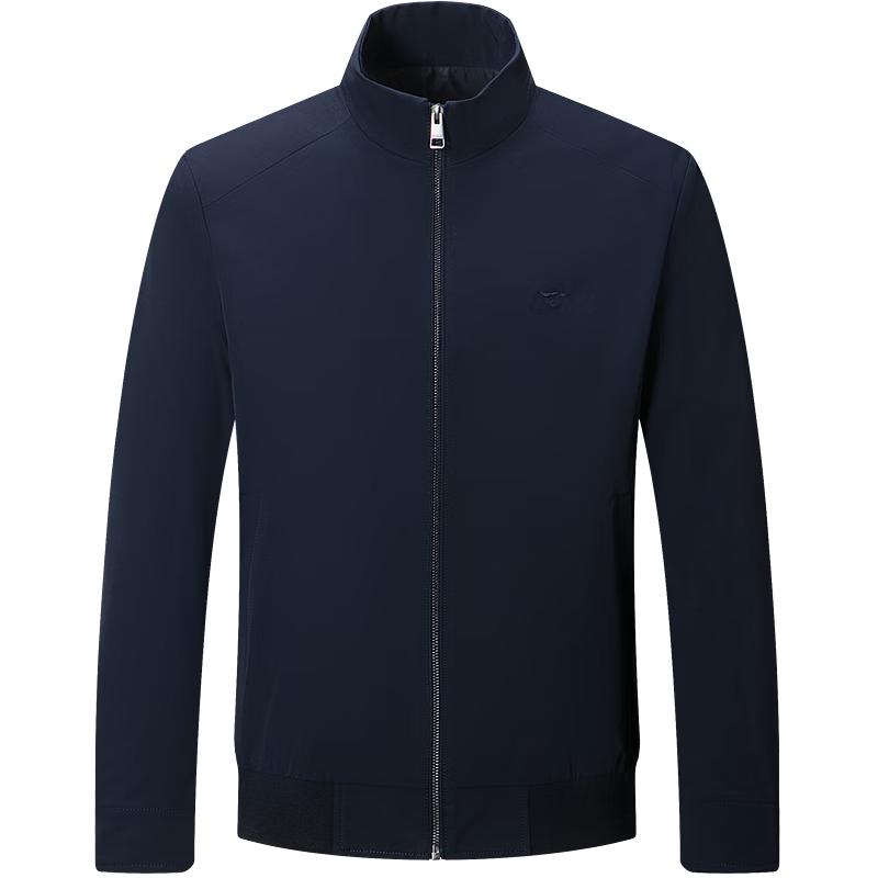 SEPTWOLVES Men's Embroidered Stand Collar Jacket