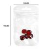 5 Pcs Red Nail Gems Pointed Bottom Rhinestones Multiple Shapes Nail Crystal Diamond Mixed Luxury Glass Rhinestones Charms Decor