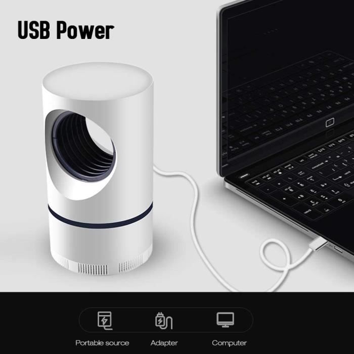 Mückenlampe, Fliegenfalle Innen, LED Fliegenfänger - Sicher und Leise, Elektrische Insektenfalle