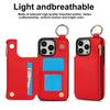 Ring Zip Wallet Card Leather Phone Case For iPhone 16 Pro Max 15 14 Plus 13 12 Mini 11 XS XR X SE  8 7 Flip Stand Cover Etui
