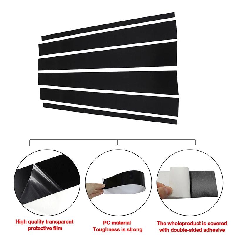 Window Trim Cover Pillar B C Column Door Decal Stickers Black Accessorie For Lincoln Navigator Ford Expedition 1997-2017