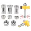 Adattatore Mandrino Fresatrice Installazione Rapida 6mm 6.35mm 8mm 8 Pezzi Pinze in Acciaio al Carbonio Adatte per la Maggior Parte degli Strumenti di Incisione e Rifilatura 6mm 8mm