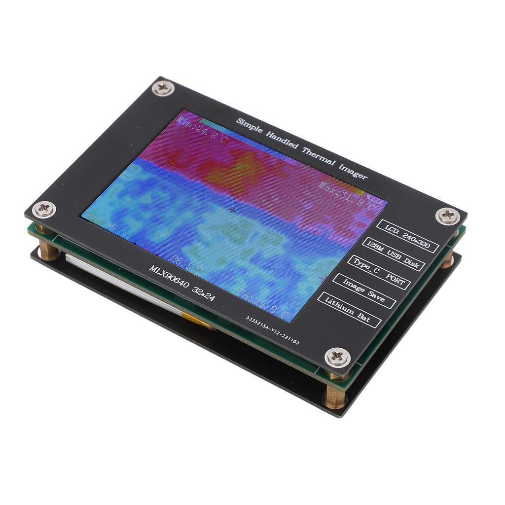 Thermal Imager Infrared Camera Digital Handheld Portable Multifunctional 2.8in LCD Screen