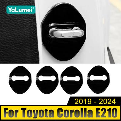 For Toyota Corolla E210 2019 2020 2024 2024 2024 2024 Hybrid 4pcs Stainless Car Door Lock Cover Case Trim Stickers Accessories