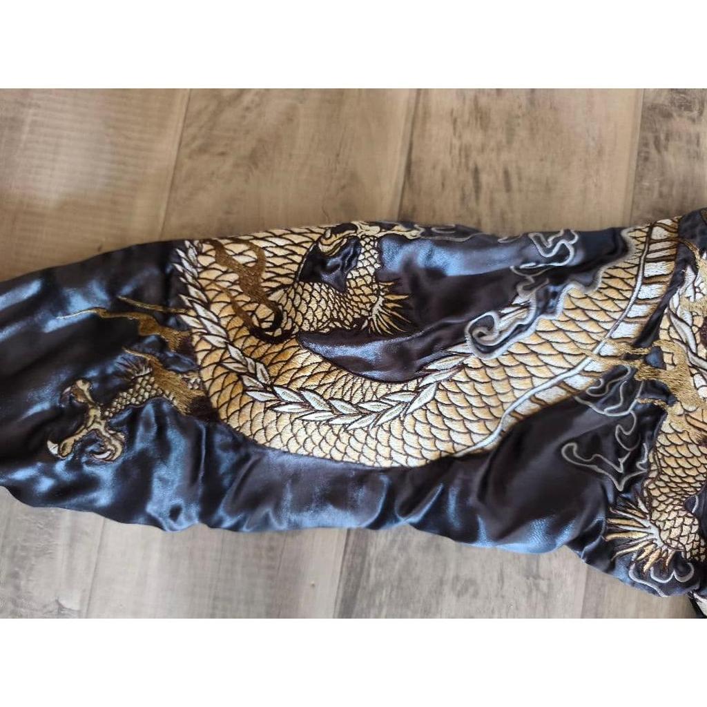 Used Karakuri Tamashii Iki Sukajan Black Men's Reversible