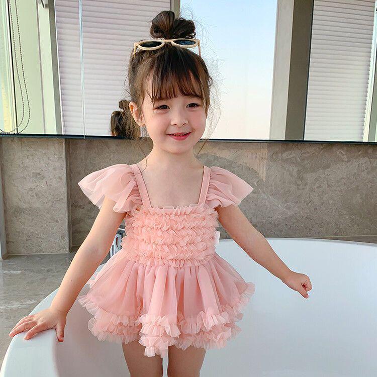 

Летний слитный купальник для девочек: Трендовый стиль 2025 года для возраста 3-6 лет Height 100cm