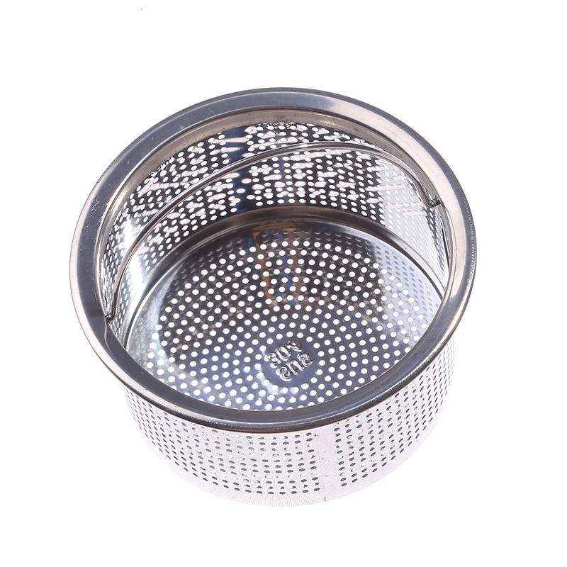 1PC/2PCS Stainless Steel Kitchen Sink Strainer with Handle Sink Vegetable Garbage Residue Strainer Basket