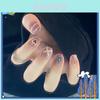 Cute Wearable Nail Stickers Removable Decorative Nail Art Decals Finished Product Y19 Gel Jelly 24 Pack
