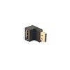 Right Angle  Adapter Male to Female Gold Plateds Connectors for Limited Space Setup Supports 90 Degree