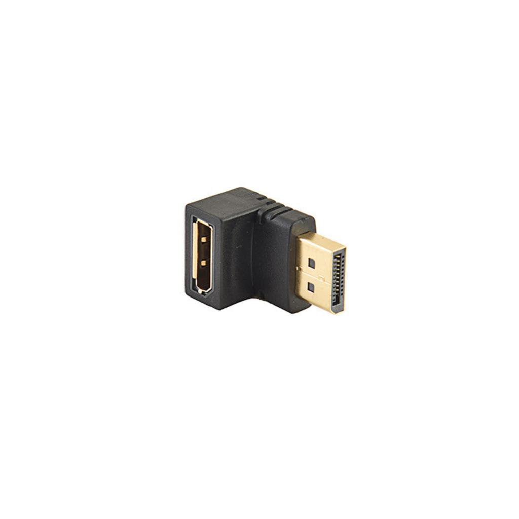 Right Angle Adapter Male to Female Gold Plateds Connectors for Limited Space Setup Supports 90 Degree
