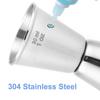New 304 Stainless Steel Measure Jigger Dual Shot 1/2-1oz Cocktail Mug Japanese-Style Measure Cup Bar