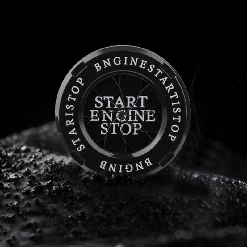 One-key Start Decoration Ring Blade-type Rotation One-key Ignition Ring Decoration Ring Car Protection Cover Cool Modification
