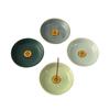 Minimalist Ceramic Incense Stick Holder - Round Colored Plate for Home Decor
