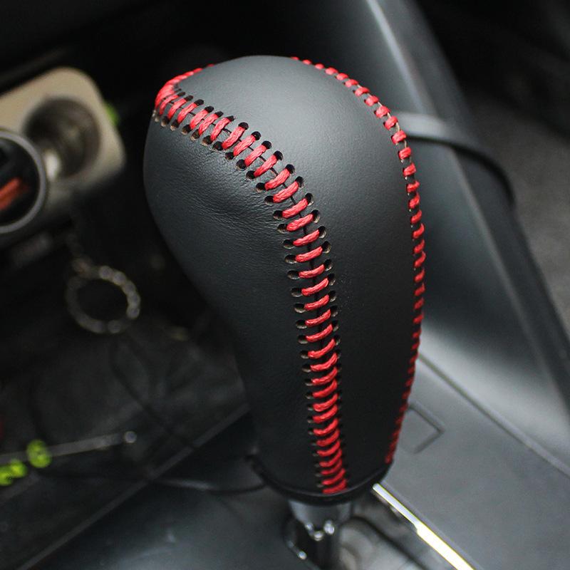Car Shift Handle Cover Non-Slip Wear-resistant Protective Covers Durable Shift Knob Cover for Hyundai IX35 2010-2015 Models