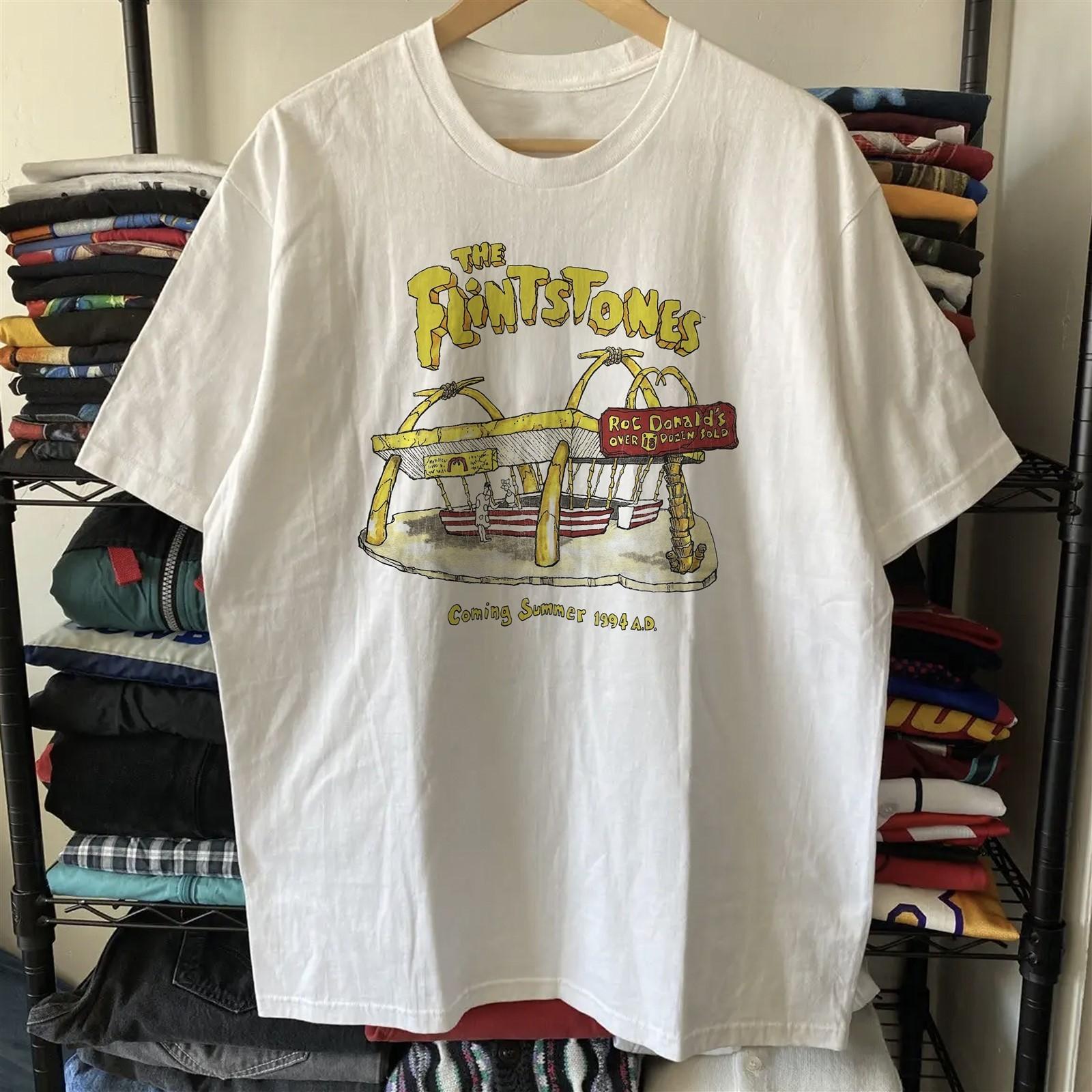 1994 The Flintstones RocDonald s Rare T-Shirt White S XL