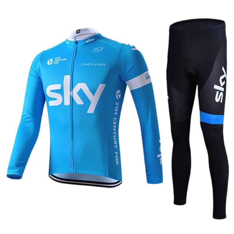 Spring and Autumn Men's Long Sleeve Cycling Suit Breathable Quick-drying Cycling Suit