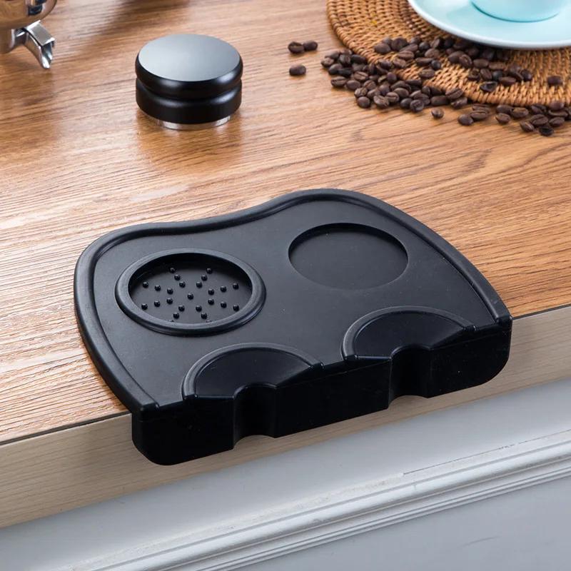 Kaffee Tamper Matte Silikon Tamperhalter Eckmatte Pad Rutschfeste Tampermatte Barista Espresso Kaffeegeschirr Tampwerkzeuge