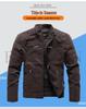 Men's Slim Fit Frosted Leather PU Motorcycle Jacket - Stylish Autumn & Winter Wear