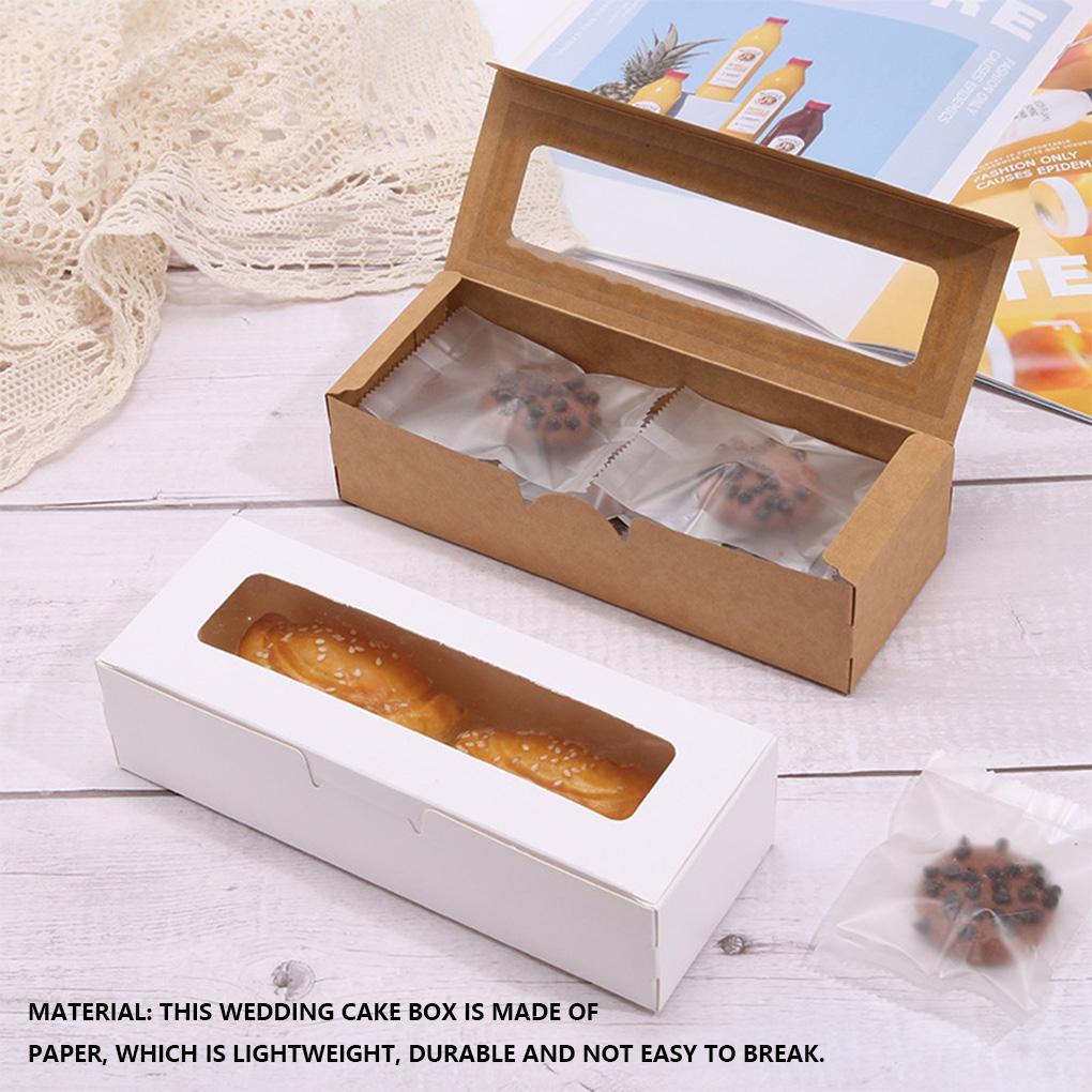 Rectangle Wedding Party Favor Gift Box Portable Storage Boxes with Lid Cake Packaging Case Home Kitchen Bakery