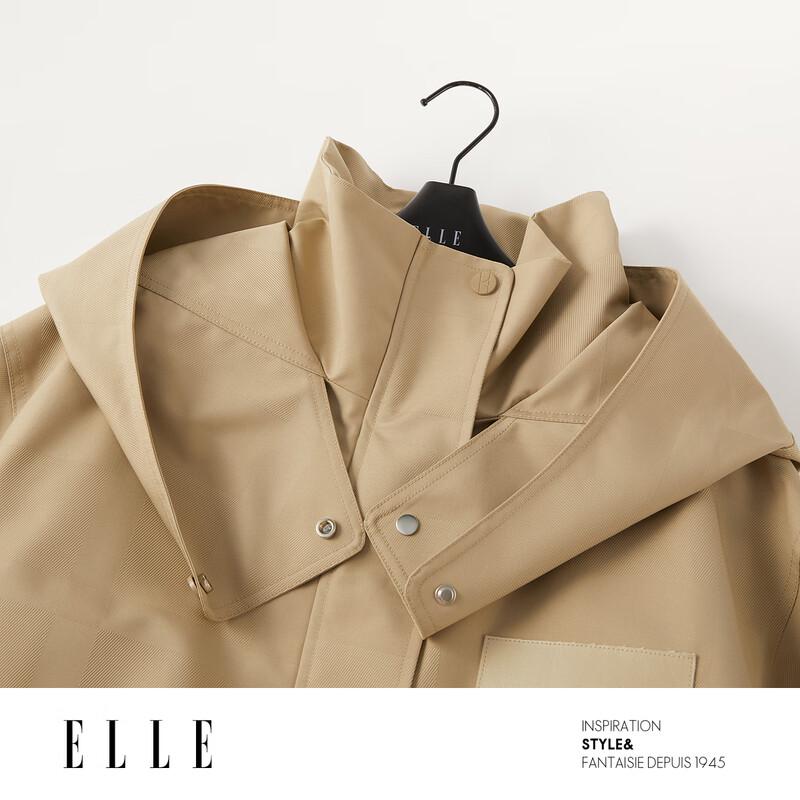 ELLE Women's Mid-length Hooded Duck Down Jacket