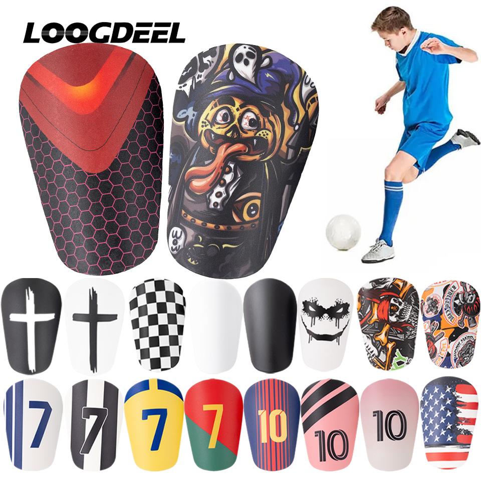 Loogdeel 1Pair Adult Children Soccer Shin Pad Football Training Leg Protective Board Anti Slip Sports Mini Shin Legging Supports