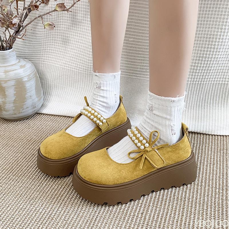 Thick Soled Height Increasing Women's Shoes for Spring Summer New Style Rhinestones Simple Comfortable Versatile Women's Shoes