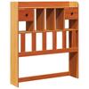 Headboard with Storage Space Wax Brown 75 Cm Solid Pine Wood