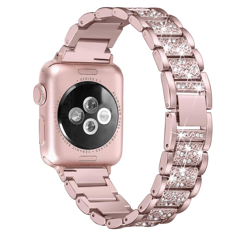 Diamant Bling Armband für Apple Watch Armband 40mm 45mm 44mm 41mm 42mm 38mm Metallarmband für IWatch Serie 8 7 SE 6 5 4 Damen Armband