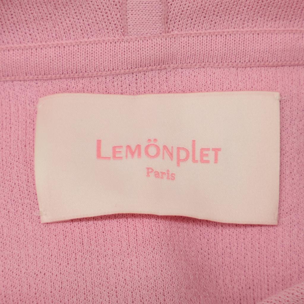 LEMONPLET Pink Knit Pullover Parka Tops ONESIZE pinkUsed