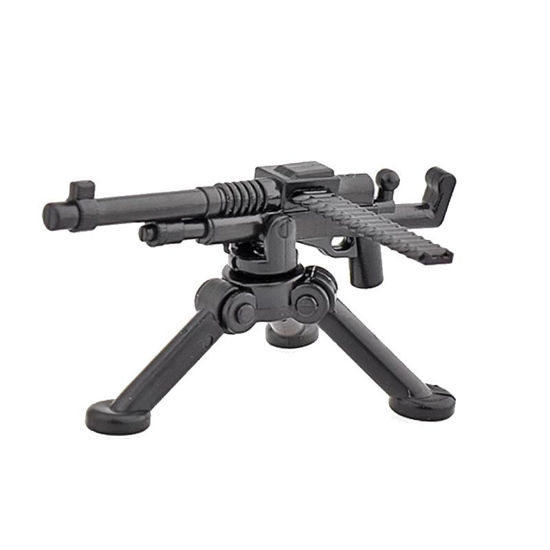 

Військова зброя Другої світової війни Будівельні блоки Фігурка солдата Іграшка Gatling M2 Важкий кулемет NSV M19 Коробка Гвинтівка Кульовий ланцюг Міномет K045