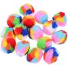 40pcs Rainbow Plush Cat Toy Balls Soft Wool Yarn Design Interactive Training Balls for Indoor Cats & Kittens