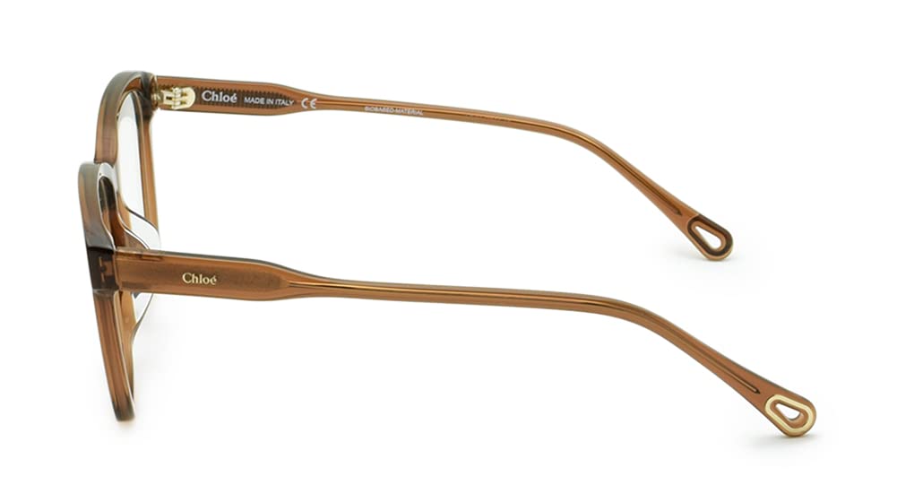 Chloe Eyeglasses Frames Clear Brown Women's CH0084OA-002