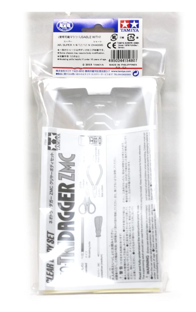 Mini 4WD Grade Up Parts Series ZMC Clear Body Set 15480 Neo-Tridagger (Polycarbonate) [Item]