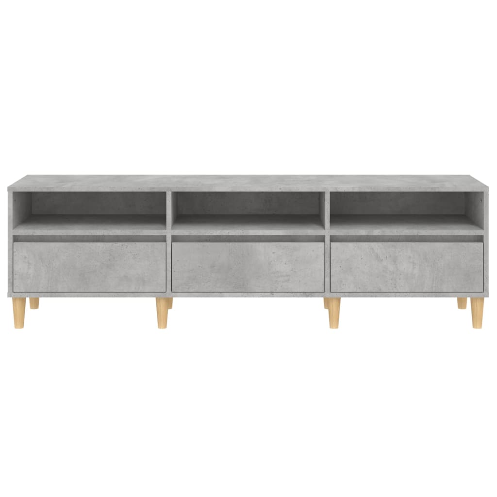 TV Stand Concrete Grey 150 x 30 x 44.5 cm Engineered Wood