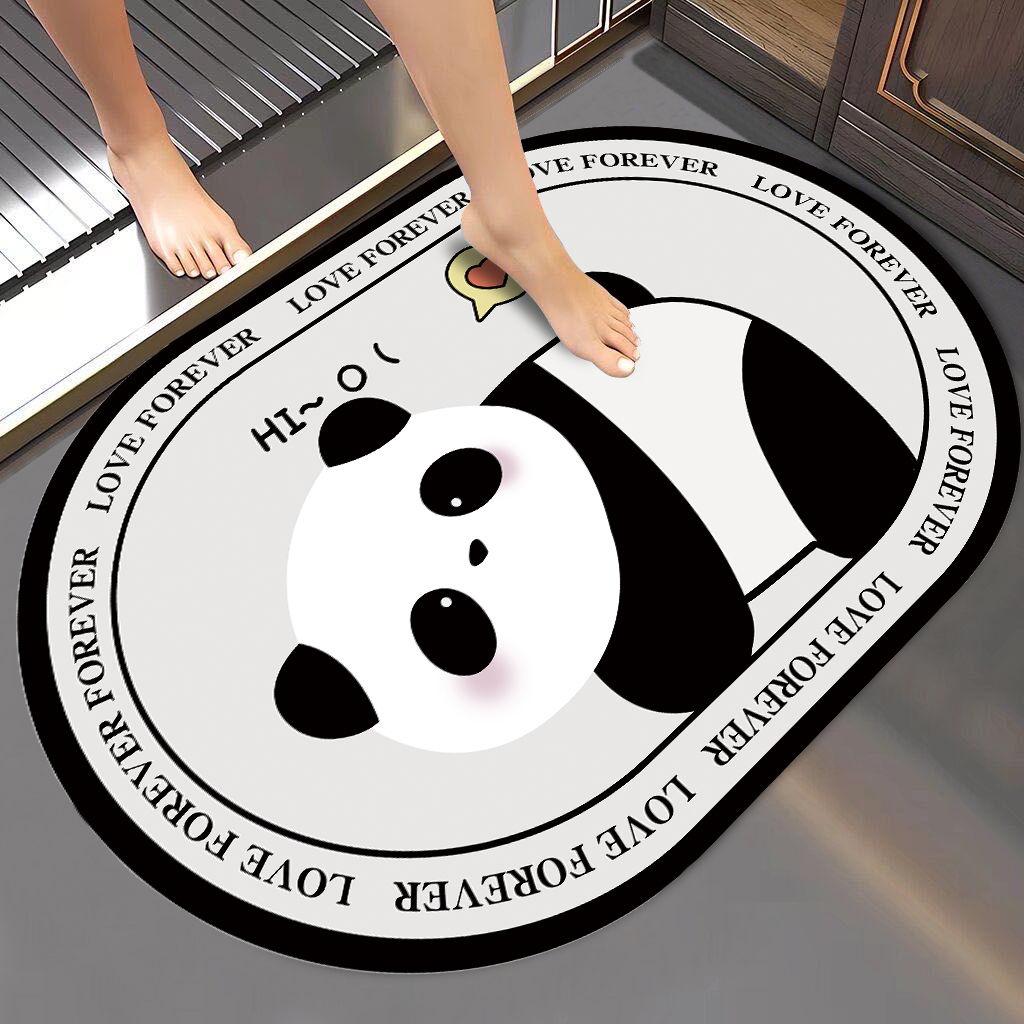 Diatom mud floor mats absorb water and dry quickly household cartoon floor mats